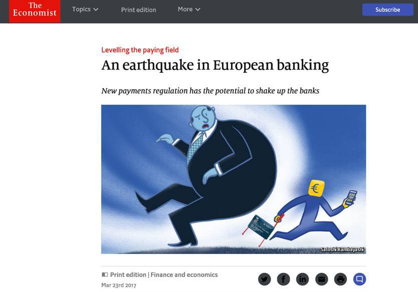 蔡凱龍首發於FT中文網:西方Open Banking革命及對中國的啟示
